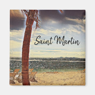 Aimant Saint Martin ST. Maarten Aquarelle Art