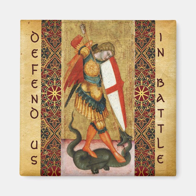 Aimant Saint Michael Archangel et Dragon Sienese (Devant)