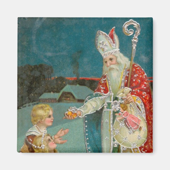 Aimant Saint Nicolas de Noël (Devant)