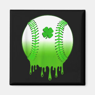 Aimant Saint-Patrick shamrock baseball irlandais garçons