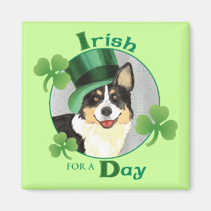 Aimant Saint Patrick's Day Cardigan Welsh Corgi