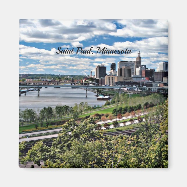 Aimant Saint Paul, Minnesota Paysage (Devant)