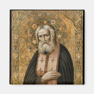 Aimant Saint Seraphim de Sarov Orthodoxe Icon