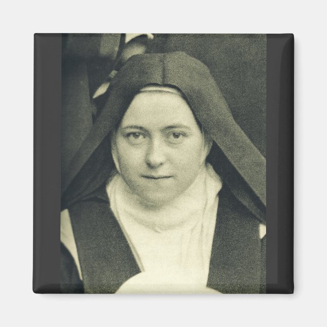 Aimant Saint Thérèse de l'Enfant Jésus et la Sainte Face (Devant)