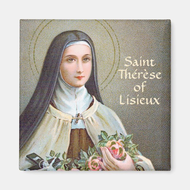 Aimant Saint-Thérèse de Lisieux la Petite Fleur (BJE 01) (Devant)