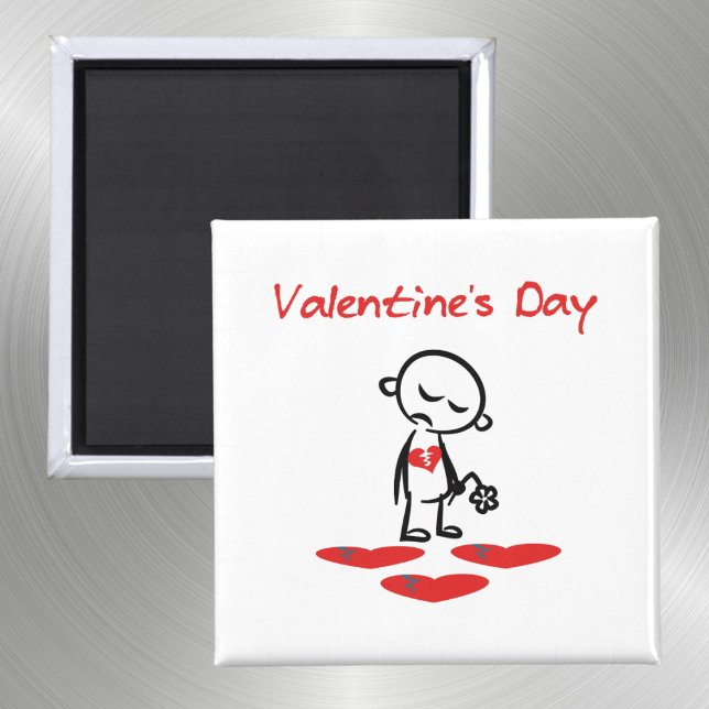 Aimant Saint-Valentin Coeur brisé couleur homme (Créateur téléchargé)