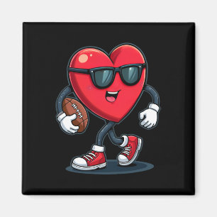 Aimant Saint-Valentin Cœur Football Garçons Filles Enfant
