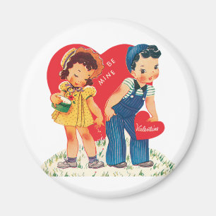 Aimant Saint Valentin, Coeurs Vintages pour filles et gar