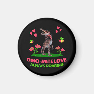Aimant Saint-Valentin de dinosaure mignon pour les enfant