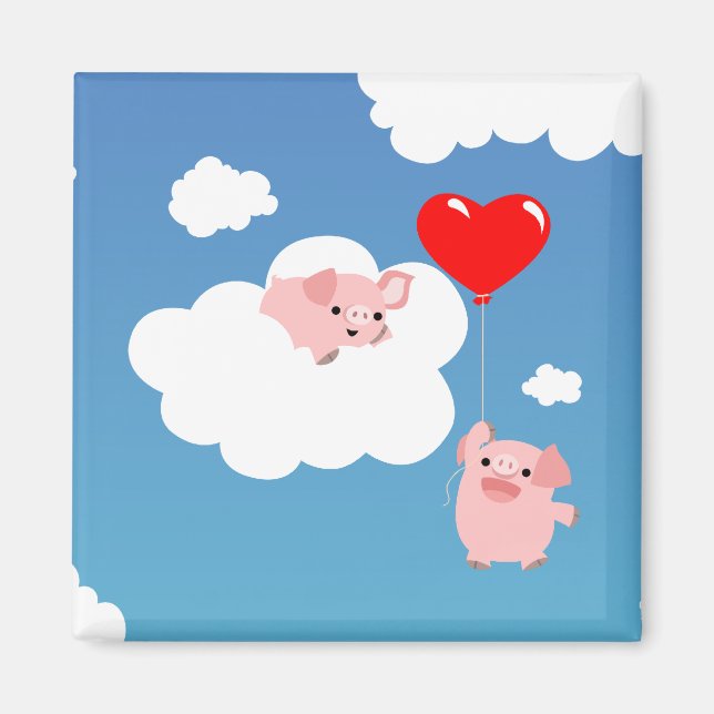Aimant Saint Valentin : L'aimant des ailes de l'amour (Devant)