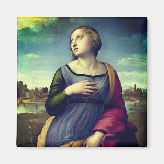 Aimant Sainte Catherine d'Alexandrie par Raphael (Devant)