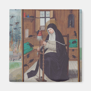 Aimant Sainte Gertrude de Helfta par Simon Bening