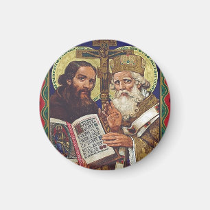 Aimant Saints Cyrille et Méthode Patrons de l'Europe