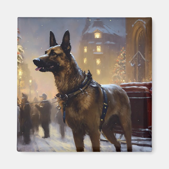 Aimant Saison de Noël belge de Malinoi (Devant)