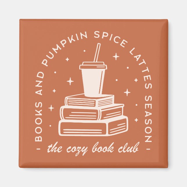 Aimant Saison d'épices des livres et des Citrouilles (Devant)