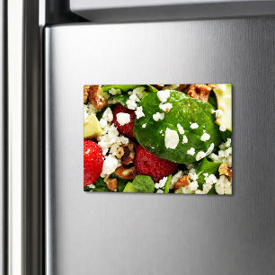Aimant Salade fraîche aux épinards, à l'avocat et à la fr
