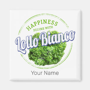 Aimant Salade Lollo Bianco Vintage Lollo Bionda Vegan