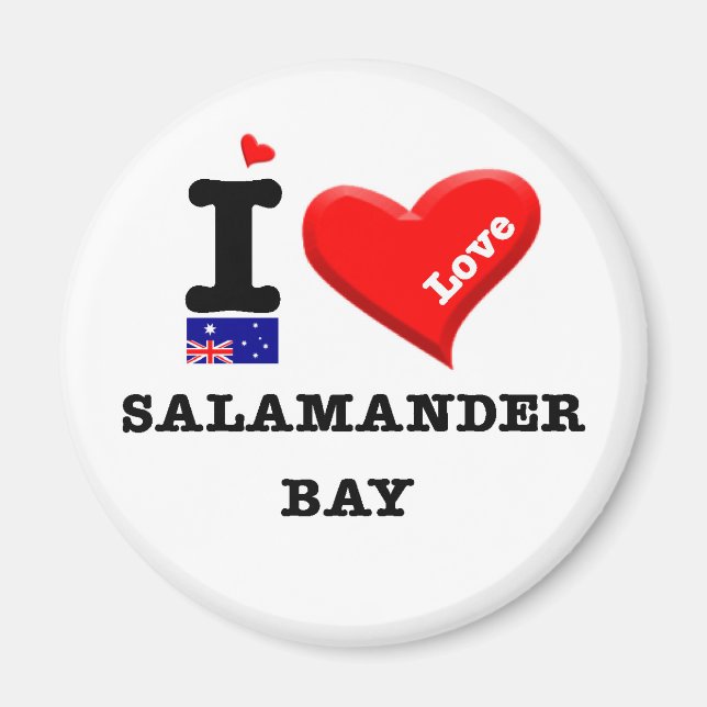 Aimant SALAMANDER BAY - I Love (Devant)