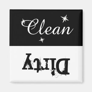 Aimant sale propre noir et blanc pour le