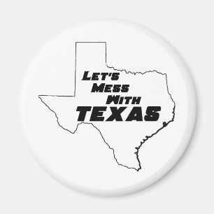 Aimant Salissons avec le blanc du Texas
