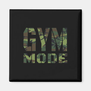 Aimant Salle de gym Fitness Bodybuilding Camouflage Poids