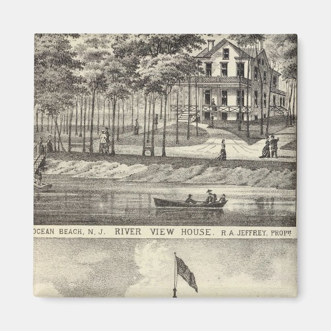 Aimant Salle éducative, Asbury Park et River View House (Devant)