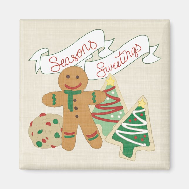 Aimant Salons de saison | Cookies de pain d'épices (Devant)