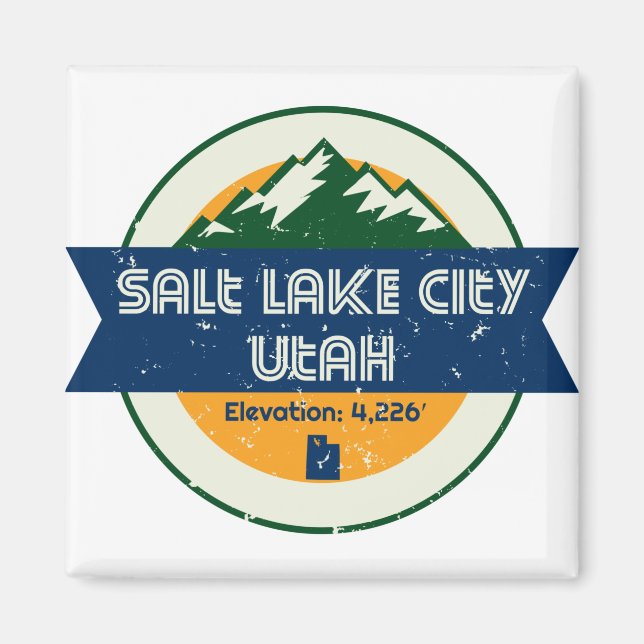 Aimant Salt Lake City Utah (Devant)