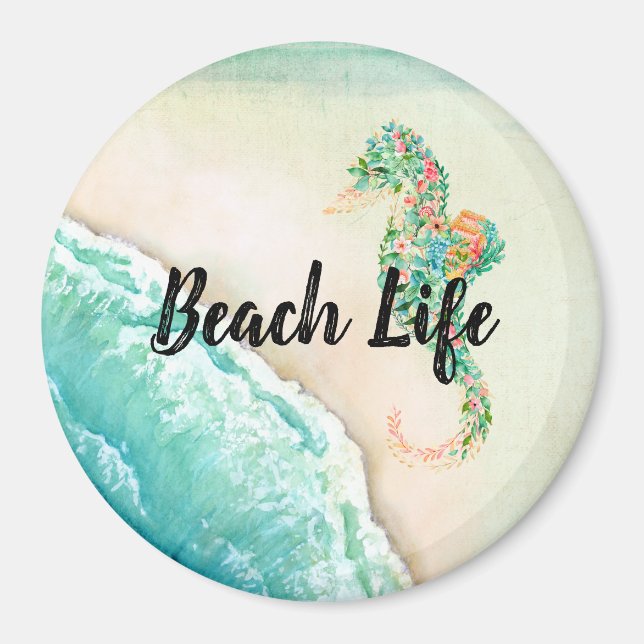 Aimant Saltwater Beach Life  (Devant)
