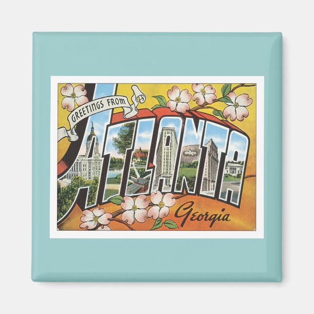 Aimant Salutations d'Atlanta (Devant)