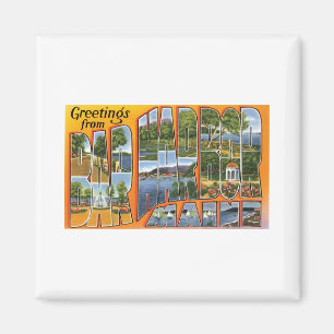 Aimant Salutations de Bar Harbour, Maine