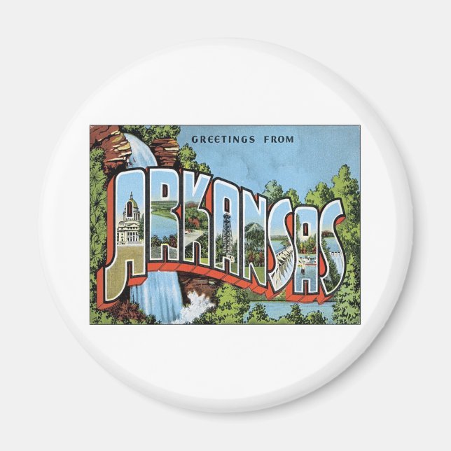Aimant Salutations De L'Arkansas (Devant)