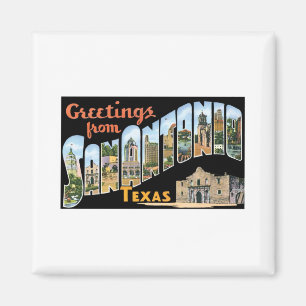 Aimant Salutations De San Antonio Texas