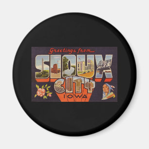 Aimant Salutations de Sioux City Iowa