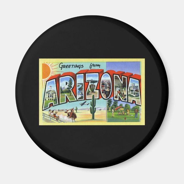 Aimant Salutations en Arizona (Devant)