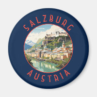 Salzbourg Autriche Cercle en détresse rétro