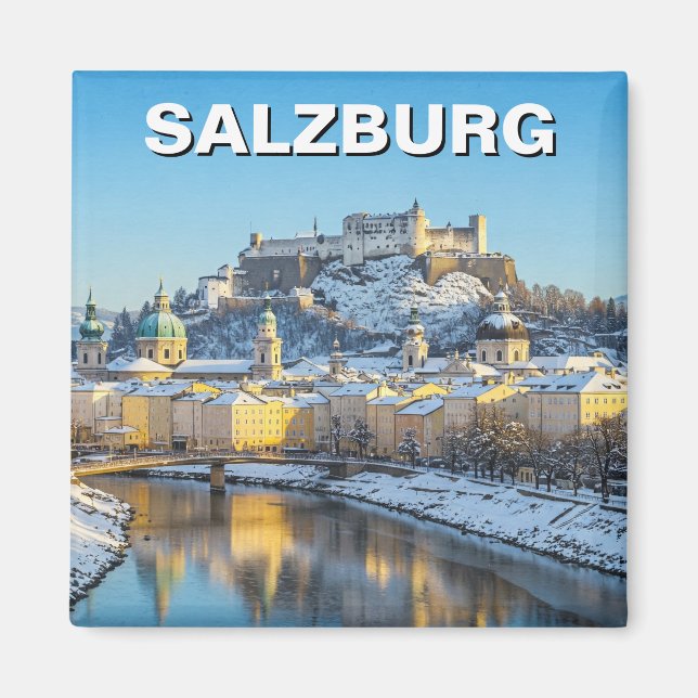 Aimant Salzbourg Autriche Voyage hiver (Devant)