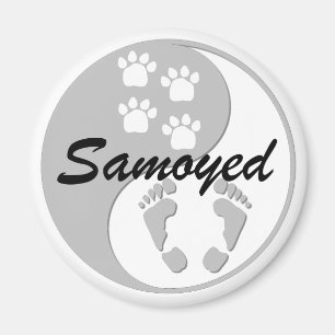 Aimant samoyed de yang de yin