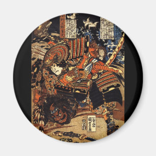 Aimant Samurai au combat, vers les années 1800