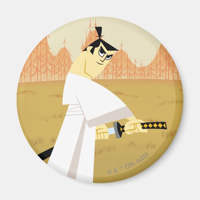 Aimant Samurai Jack Dessiner l'épée (Devant)