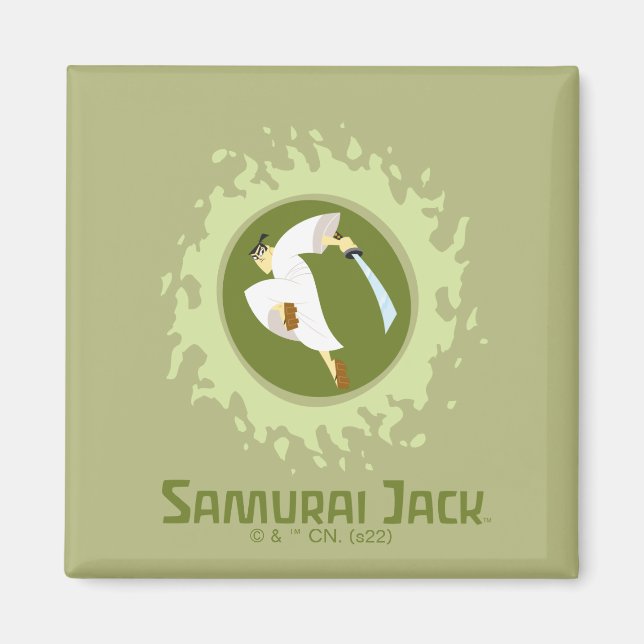 Aimant Samurai Jack Leaping Graphic (Devant)