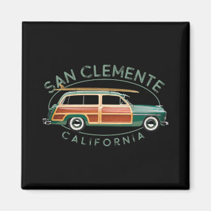 Aimant San Clemente Californie Surf vintage