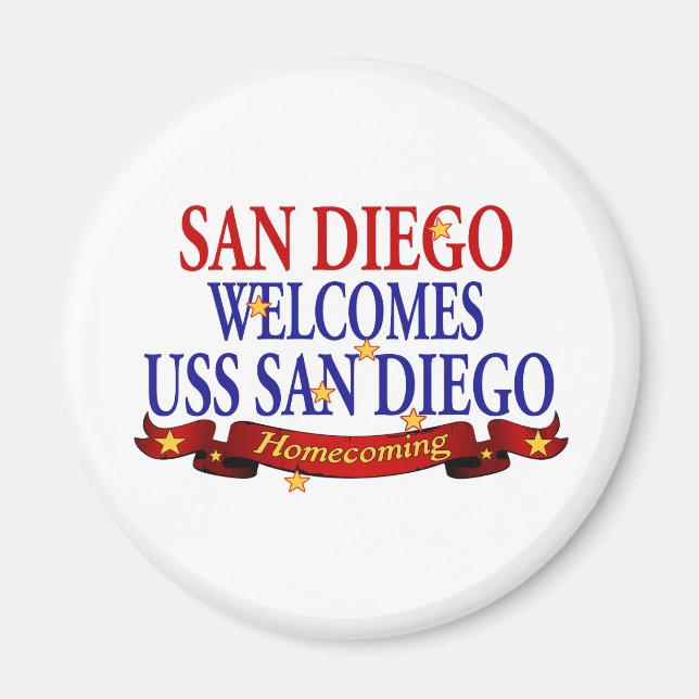 Aimant San Diego accueille USS San Diego (Devant)
