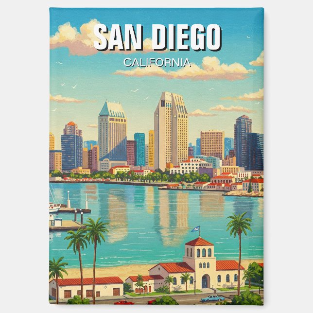 Aimant San Diego California Travel (Recto)