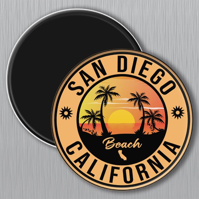 Aimant San Diego California Vacances Souvenirs (Créateur téléchargé)