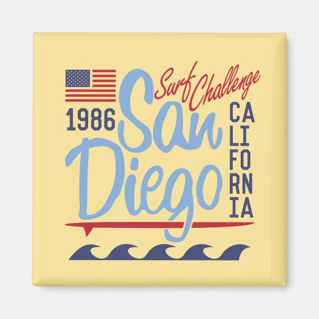 Aimant San Diego Surf Challenge 1986 (Devant)