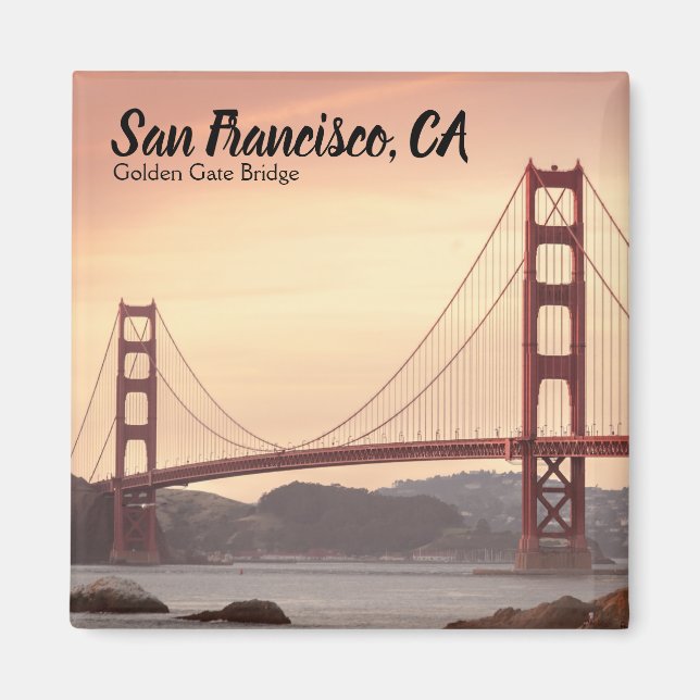 Aimant San Francisco California The Golden Gate Bridge (Devant)