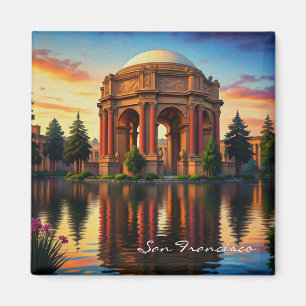 Aimant San Francisco Palace of Fine Arts Sunset