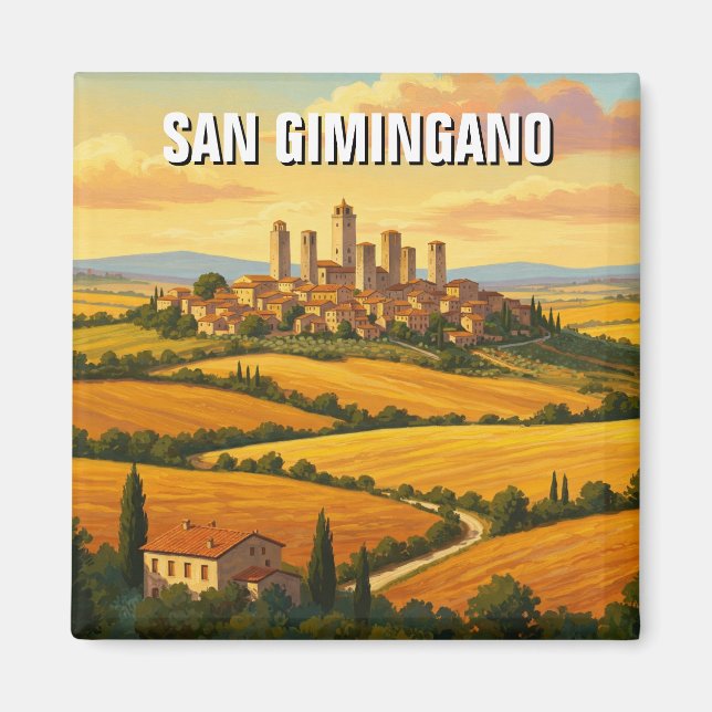 Aimant San Gimingano Italie Travel (Devant)