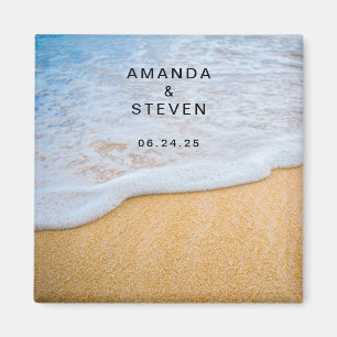 Aimant Sandy Beach avec Surf en mousse Mariage Enregistre